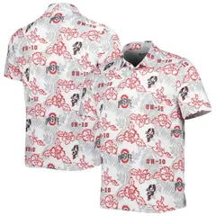 レインスプーナー メンズ トップス ポロシャツ Mens Reyn Spooner White Ohio State Buckeyes Performance Polo White ホワイトのサムネイル