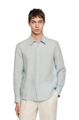 サンドロ メンズ トップス シャツ リネン SANDRO Linen shirt Sky Blue ブルーのサムネイル