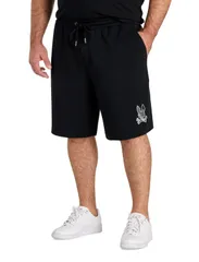 サイコバニー メンズ ボトムス ハーフパンツ・ショーツ トール ショートパンツ Psycho Bunny Big Tall Olivier Pixel Bunny Shorts Black ブラックのサムネイル
