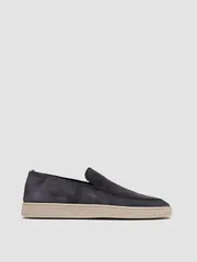 オフィチーネクリエイティブ メンズ シューズ オックスフォード スエード ローファー Officine Creative Herbie 011 Suede Loafers Blue ブルーのサムネイル