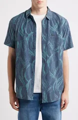 リップカール メンズ トップス シャツ Rip Curl Sessions Aerotech Short Sleeve Performance ButtonUp Shirt Dark Navy ネイビのサムネイル