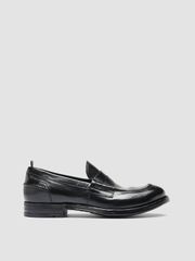 オフィチーネクリエイティブ メンズ シューズ オックスフォード レザー ローファー Officine Creative Balance 011 Leather Penny Loafers Black