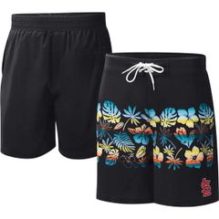컬 뱅크스 남성 수영복 하프 팬츠 반바지 반바지 Mens GIII Sports by Carl Banks Black St Louis Cardinals Breeze V