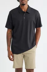リップカール メンズ トップス ポロシャツ Rip Curl Easy as Relaxed Polo Black ブラックのサムネイル