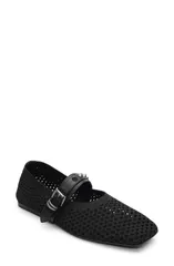 アッシュ レディース シューズ パンプス Ash Bijoux Studded Mary Jane Flat Black ブラックのサムネイル