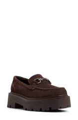 アルド レディース シューズ スリッポン・ローファー プラットフォーム ALDOneameth Platform Lug Sole Loafer Dark Brown ブラウンのサムネイル