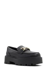 アルド レディース シューズ スリッポン・ローファー プラットフォーム ALDOneameth Platform Lug Sole Loafer Black ブラックのサムネイル
