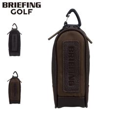 BRIEFING GOLF Golf Ball Case/Ball Pouch for Men and Women, Holds 3 Balls, Water-Repellent, Lightweight, BALL POUCH LC HOL BRG253G48
