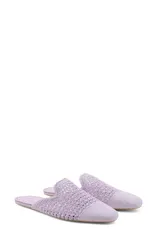マンゴ レディース シューズ サンダル MANGO Crochet Indoor Mule Slipper Lilac ライラックのサムネイル