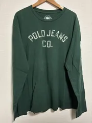 Lサイズ POLO JEANS CO. ロンT グリーン メキシコ製 古着のサムネイル