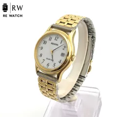 【中古】REGUNO SOLAR-TECH E111 腕時計 本体 ゴールドのサムネイル