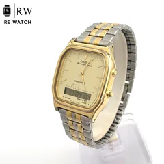 【中古】CASIO AQ-229 アナデジ 腕時計 本体のサムネイル