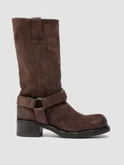 オフィチーネクリエイティブ レディース シューズ ブーツ・レインブーツ スエード Officine Creative Dana 004 Suede Harness Boots Brown ブラウンのサムネイル