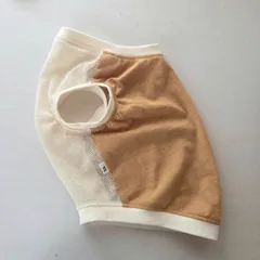 フレンチブルドッグ　おなかメッシュのやまぶき色タンク