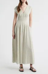 ラグアンドボーン レディース トップス ワンピース マキシ rag bone Ines Variegated Stripe Maxi Dress Cream Stripe クリームのサムネイル