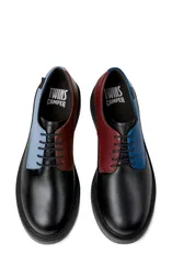 カンペール レディース シューズ オックスフォード カラーブロック ダービー レザー Camper Dean Twins Colorblock Leather Derby Black Assortedのサムネイル