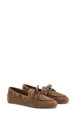 マンゴ レディース シューズ パンプスエード MANGO Suede Boat Shoe Brown ブラウンのサムネイル