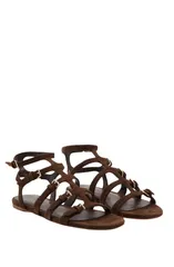 マンゴ レディース シューズ サンダル アンクル MANGO Ankle Strap Sandal Chocolate チョコレートのサムネイル