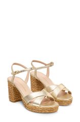 スチュアート ワイツマン レディース シューズ パンプス プラットフォーム サンダル Stuart Weitzman Dayna Platform 80 Sandalight GoldNatural