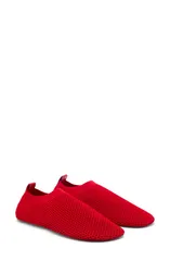 マンゴ レディース シューズ パンプス メッシュ MANGO Soft Mesh Flat Red レッドのサムネイル