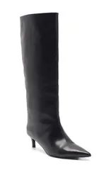 フリーピープル レディース シューズ ブーツ・レインブーツ Free People Kiki Knee High Boot Black Leather ブラックのサムネイル