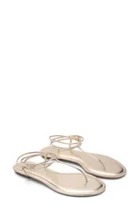 マンゴ レディース シューズ サンダル アンクル MANGO Ankle Strap Sandal Gold ゴールドのサムネイル