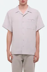 ヘルムート ラング メンズ トップス シャツ Helmut Lang Solid Camp Shirt Iceのサムネイル