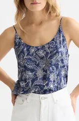 スコッチアンドソーダ レディース トップス シャツ プリント Scotch Soda Mixed Print Camisole Lucky Bandana Dress Bluesのサムネイル