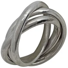 ティファニー TIFFANY&Co. トリニティ リング 3連 指輪 13.5号 シルバー925 シルバー レディース 【中古】のサムネイル