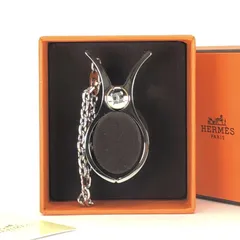 【美品・箱付き】HERMES エルメス／フィルー グローブ ホルダー バッグチャーム／メタル／シルバーのサムネイル