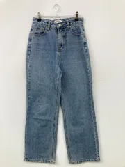 OHOTORO オオトロ デニムパンツ S ブルー フルレングス 無地 ワンポイント スタンダード ストレート レギュラー ヴィンテージ レディースのサムネイル