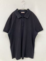 MONCLER モンクレール ポロシャツ L ネイビー 無地 ワンポイント 半袖
