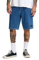 ルーカ メンズ ボトムス デニムパンツ ショートパンツ RVCA Dayshift Denim Carpenter Shorts Blue Collar ブルーのサムネイル