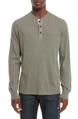 ラグアンドボーン メンズ トップス シャツ スリムフィット rag bone Classic Slim Fit Henley Sage セージのサムネイル