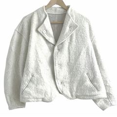 美品 Y's 秀逸ビッグシルエットリネン混シャツジャケット 濃紺 ヨウジ