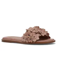 フライ レディース シューズ サンダル Frye and Co Womens Bucky Flower Slide Flat Sandals Dusty Roseのサムネイル