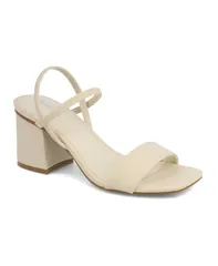ミア レディース シューズ サンダル ヒール MIA Womens Zissy Strappy Block Heel Dressandals Ivory アイボリーのサムネイル