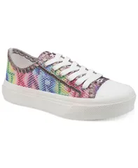カール ラガーフェルド レディース シューズ スニーカー KARLAGERFELD PARIS Womens Giddeon Sneakers MultiWhite ホワイトのサムネイル
