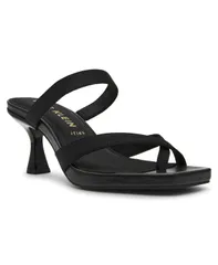 アンクライン レディース シューズ サンダル Anne Klein Womens Jevelli Strappy Dressandals Black ブラックのサムネイル