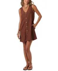 オニール レディース トップス ワンピース ミニ ONeill Womensanders Mini Dress Coconut Brown ブラウンのサムネイル