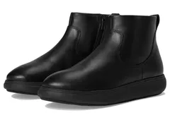フィットフロップ レディース シューズ ブーツ・レインブーツ アンクル レザー FitFlop Iqcomff Leather Zip Ankle Boots All Black ブラックのサムネイル