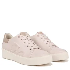 ナチュライザー レディース シューズ スニーカー ロゴ Naturalizer Morrison Logo Linen RoseWarm Beige Leather ベージュのサムネイル