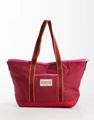 アクセサライズ レディース バッグ Accessorize canvashopper tote bag WASHED PNIK ピンクのサムネイル