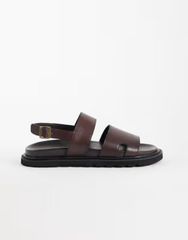 エルメス バックストラップ レザーサンダル ブラウン - メルカリ