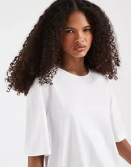 エイソス レディース トップス シャツ ASOS DESIGN oversized tshirt WHITE ホワイトのサムネイル