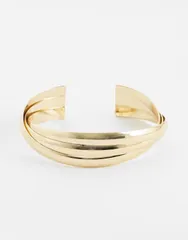 マンゴ レディース アクセサリー ブレスレット・バングル・アンクレット Mango chunky bangle GOLD ゴールドのサムネイル