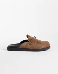 スティーブ マデン レディース シューズ スリッポン・ローファー スエード Steve Madden Megg slip on loafers in taupe suede Taupe suede トのサムネイル