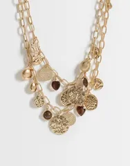 アクセサライズ レディース アクセサリー ネックレス・チョーカー・ペンダントトップ レース Accessorize 2pack coin charm necklaces GOLD ゴールドのサムネイル