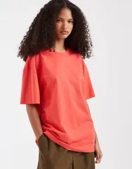 エイソス レディース トップス Tシャツ ASOS DESIGN oversized Tshirt in bright red レッドのサムネイル