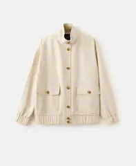 マンゴ レディース アウター ジャケット・ブルゾン MANGO Womens Pockets Oversized Jacket Ecru エクリュのサムネイル